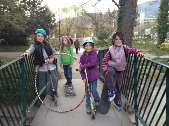 Robin (10 ans), Delphi (9 ans), Maïlys (9 ans) et Luce (8 ans) - le 3 mars 2012