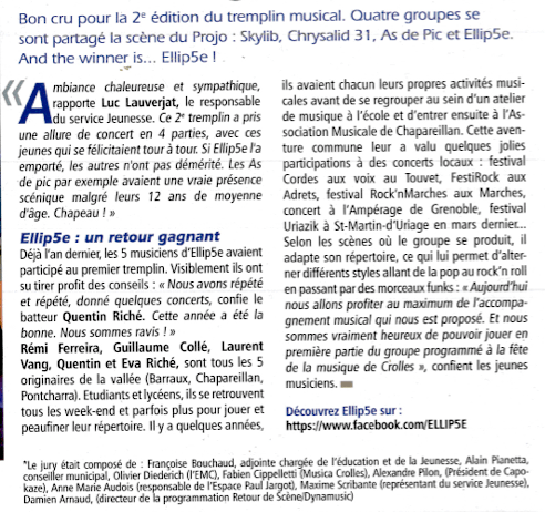 Tremplin Jeune Crolles 12/2014 