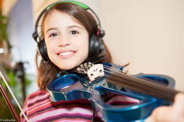 Luce et son nouveau violon électrique