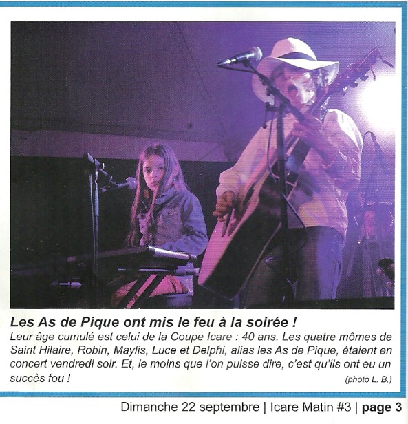 Article d'Icare Matin du 22/09/2013