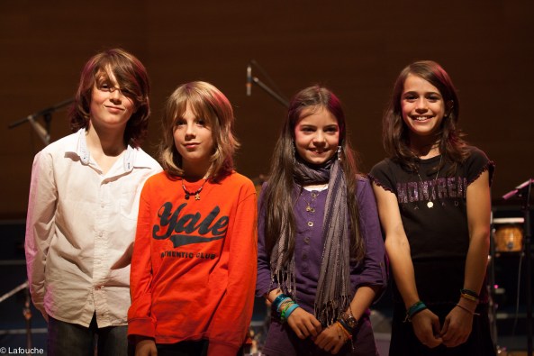 Robin, Delphi, Maïlys et Luce en concert à l'Auditorium de la Maison de la Musique de Meylan - novembre 2013